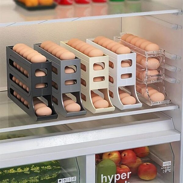 Smart Egg Storage Rack – Freshness, Space-Saving & Easy Access Organizer