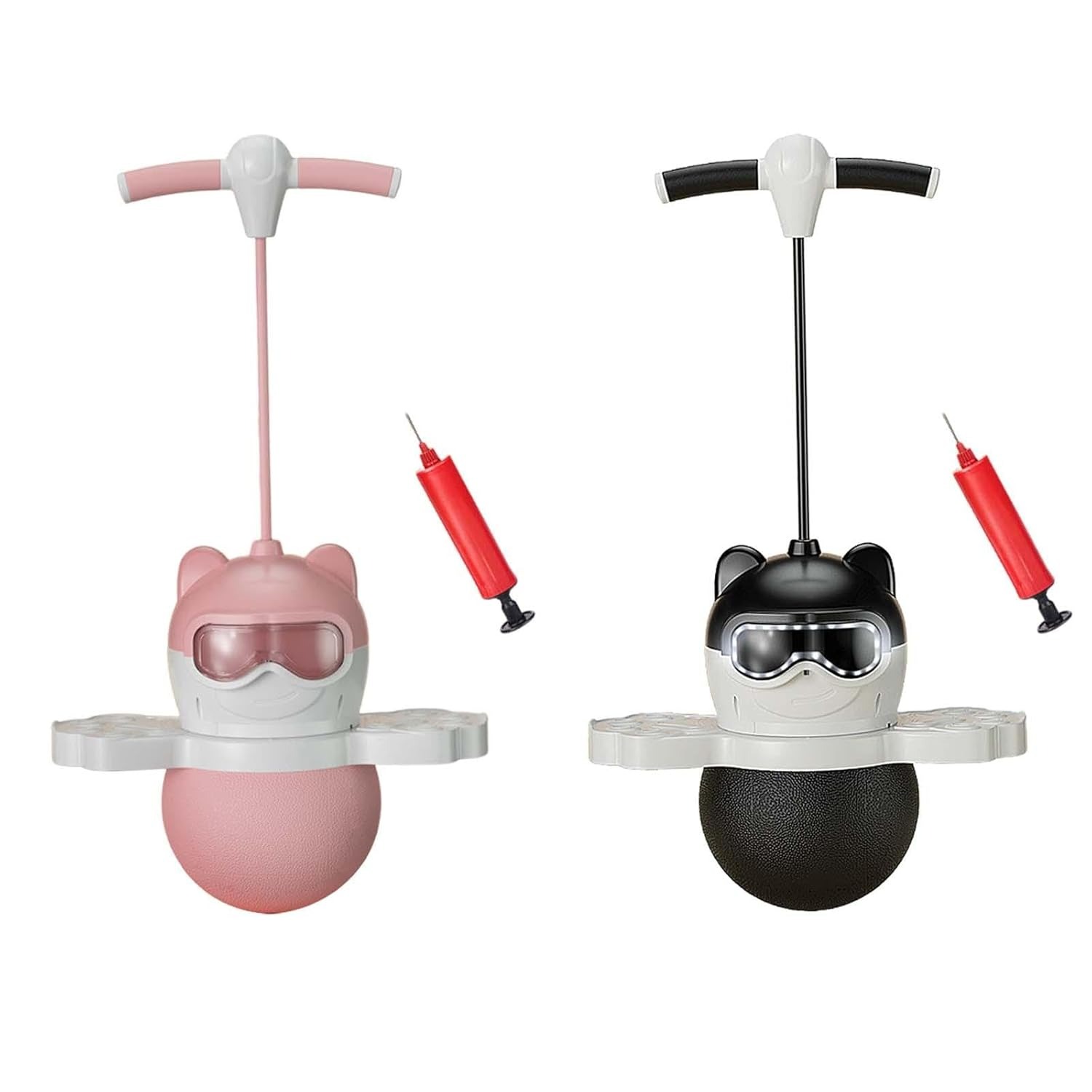 Fashion My Day Jump Pogo Ball with Handle – Bouncing Ball for Workout, Balance, and Body Training (Pink) - Image 2