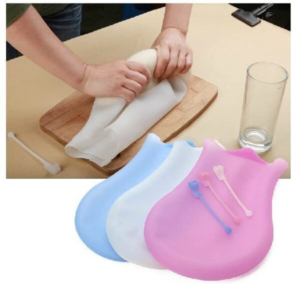 HUBTURE Silicone Atta Kneading Dough Maker Bag – Reusable Food-Grade Kneading & Storage Tool for Bread, Pizza, Pastry & More