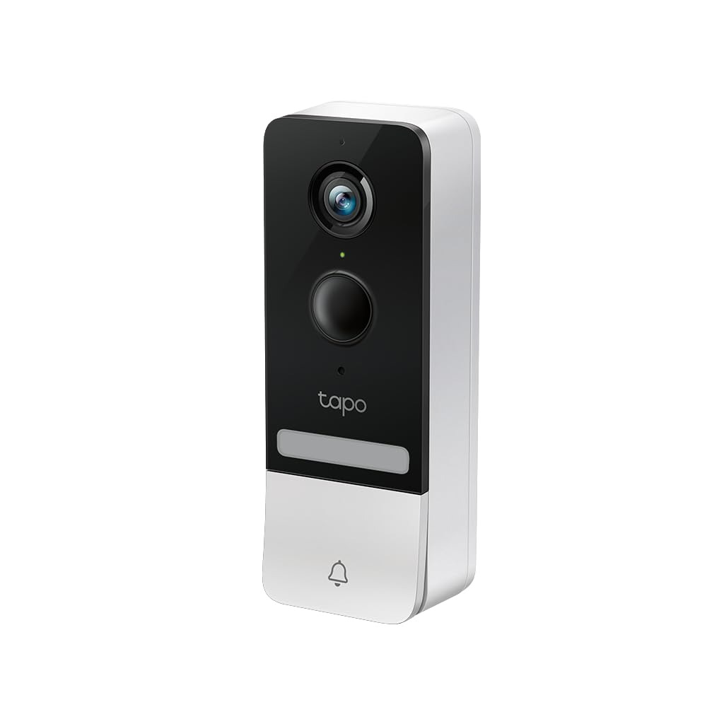 TP-Link Tapo D230S1 2K 5MP Smart Wireless Video Doorbell – Battery-Powered Door Camera with Two-Way Talk, IP64, Color Night Vision, Cloud & Local Storage, Alexa & Google Home Compatible
